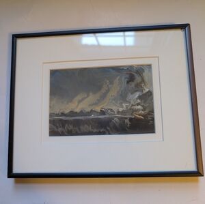 Christine Valentini "Wild Night Sky" watercolor, oil, mixed media, ink, mono